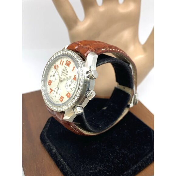 Omega Speedmaster Women's Watch Swiss Automatic 38357838 Diamond Mother Of Pearl - Picture 2 of 16